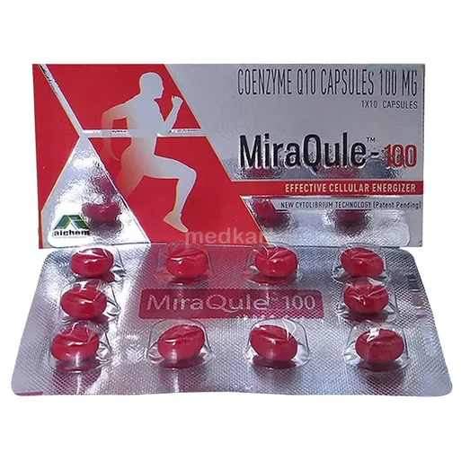 miraqule 100mg tablet 10's